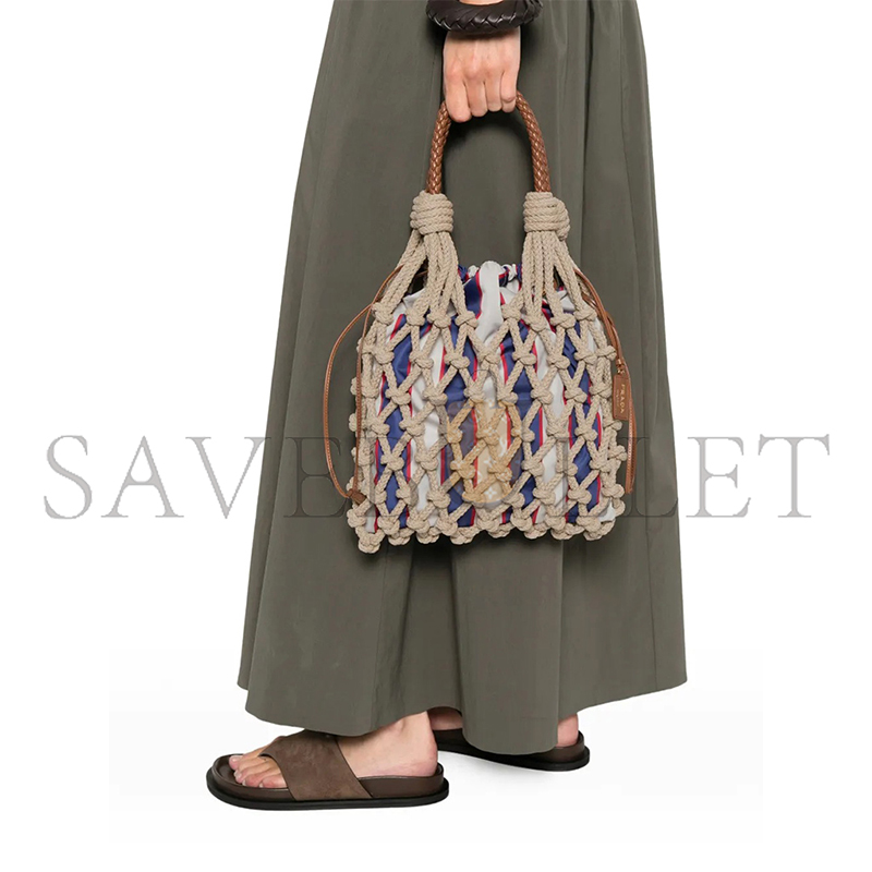 PRADA NOUÉ MEDIUM KNOTTED BRAIDED HANDBAG 1BC111 (37*30cm)